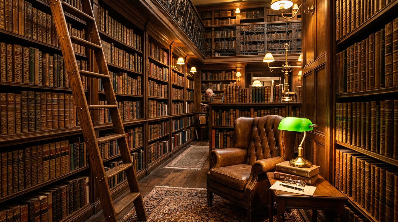 Folio & Antiquarian Historic Rare Bookstore Interior